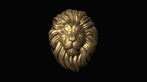 Lion Head 3D print model