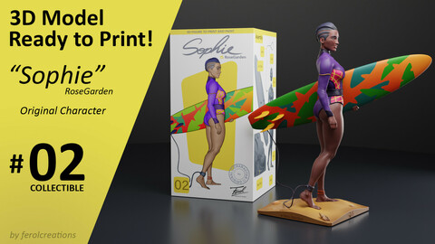 Sophie 3D Model Print Collectible 02