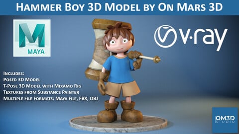 Hammer Boy 3D Model