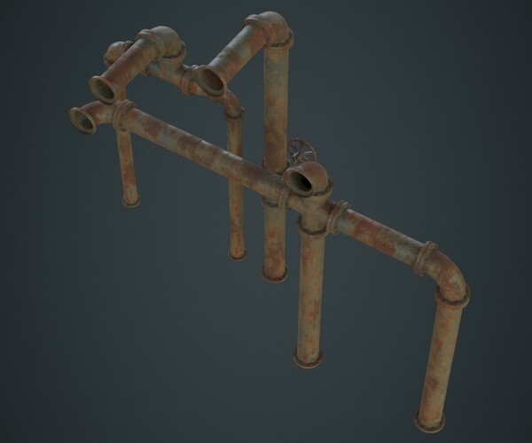 Artstation - Industrial Pipes 2c 