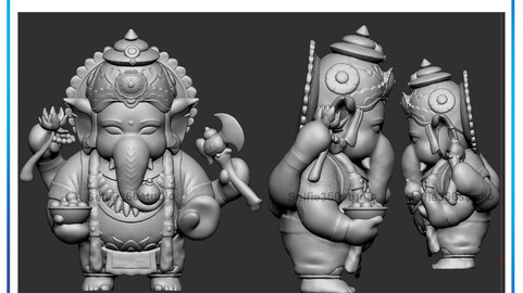 ArtStation - Ganesha Idol 3D Printable model | Resources