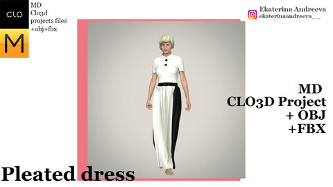 Pleated dress