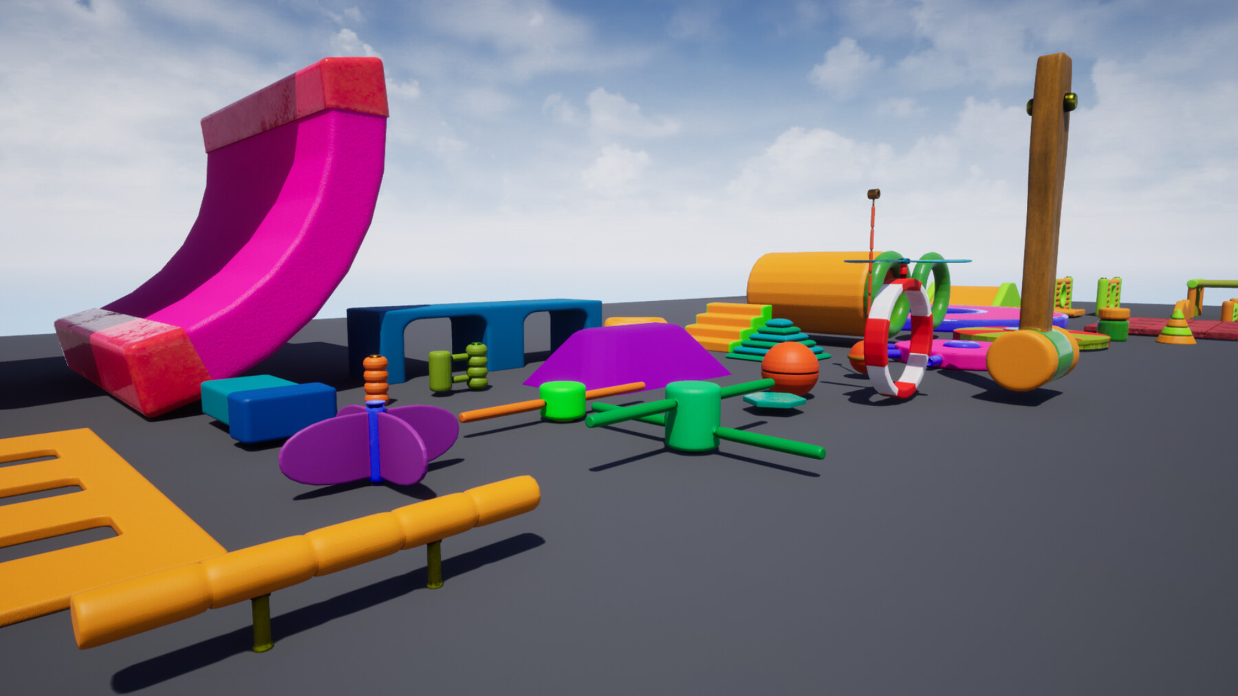 Artstation Fun Obstacle Course Expansion For Unreal Engine Game Assets 8467