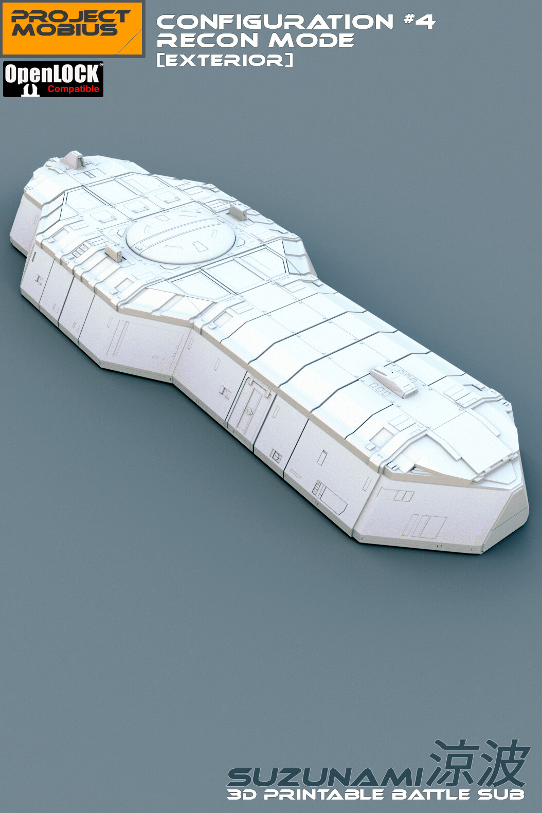 ArtStation - 3D Printable OpenLOCK Compatible Tiles - Battle Submarine ...