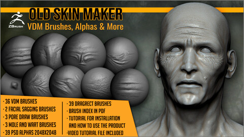 Old Skin Maker: VDM Brushes, Alphas and More