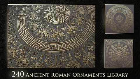 240 Ancient Roman Ornaments Library