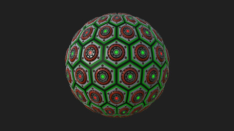 Hexagon SciFi Metallic Panels