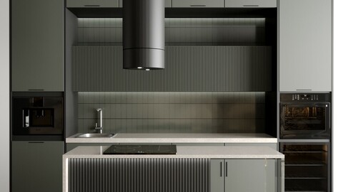 modern kitchen + 5 appliance kitchen