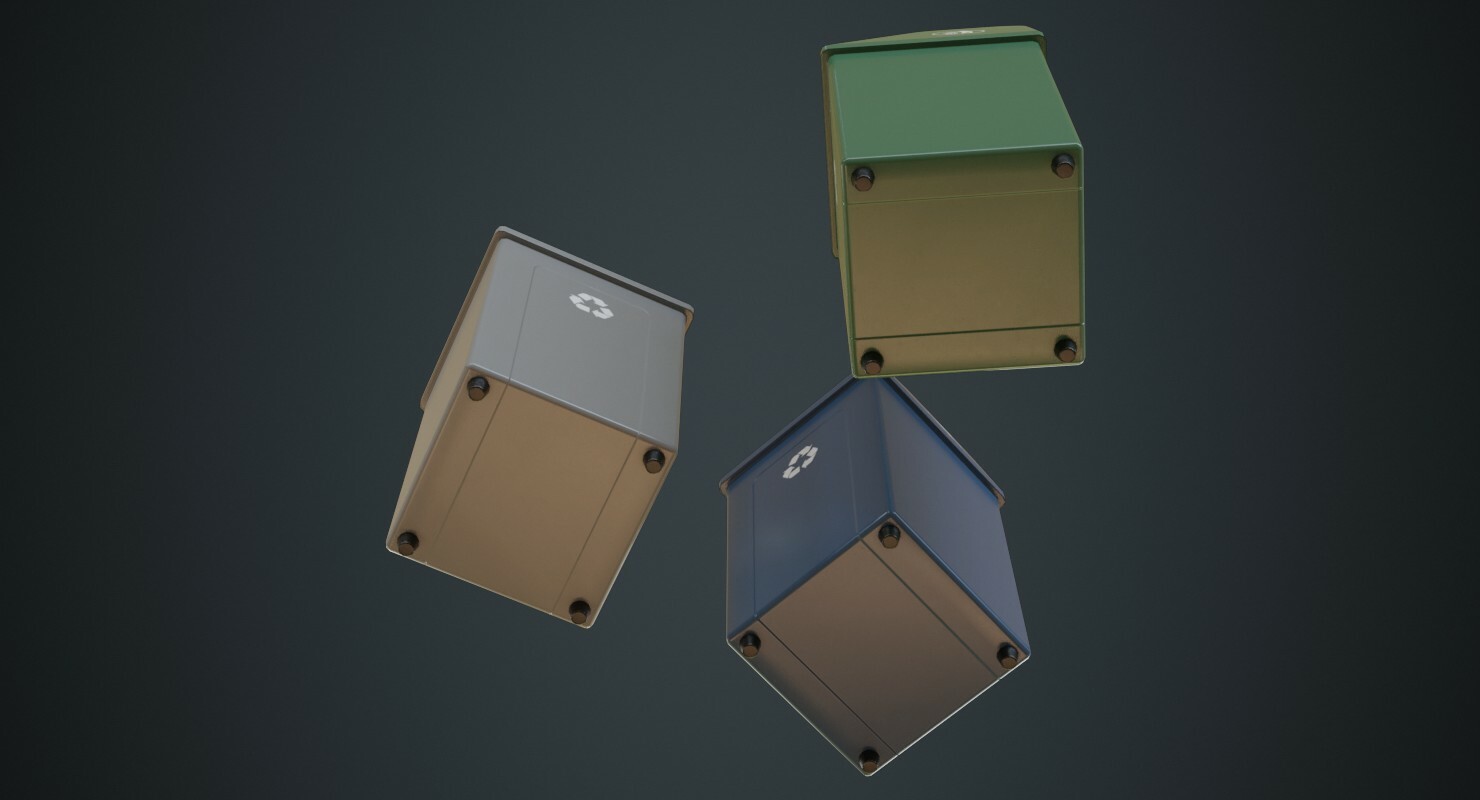 ArtStation Dustbin 5A Game Assets