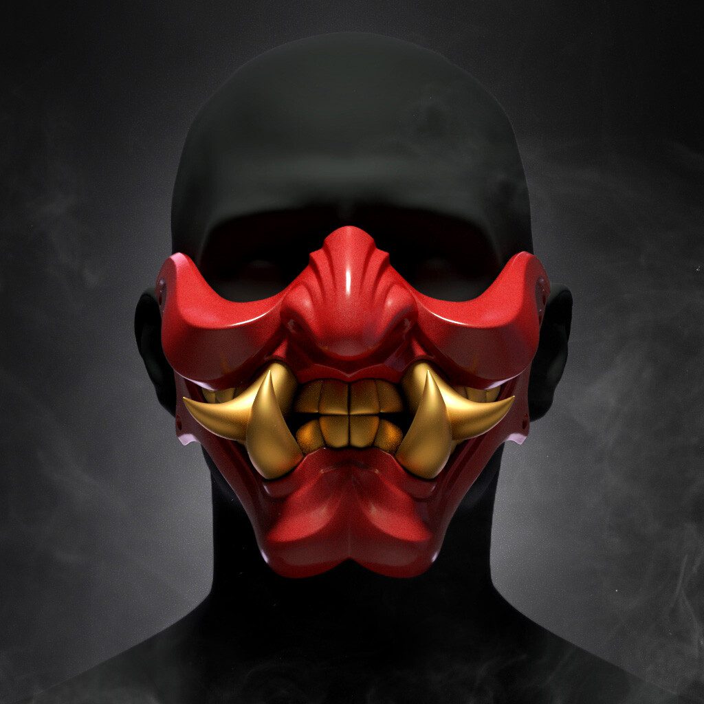 Artstation Hannya Ninja Mask For 3d Printing Resources 