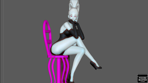 VADOS SEXY GIRL STATUE 3D PRINT STL FILE DRAGONBALL ANIME