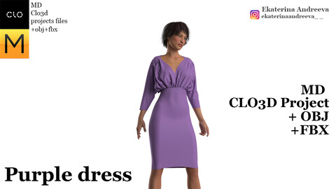 Purple dress