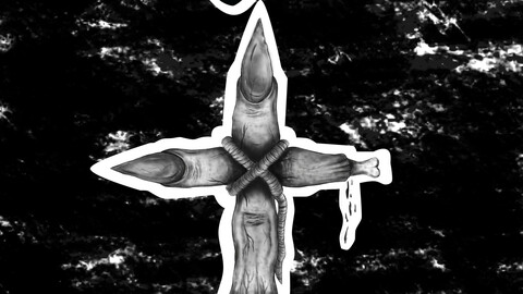 Dark Fingers Crossed Illustration