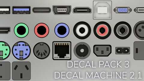 Decal Pack 3 "Connectors" (Decal Machine 2.1 Ready)