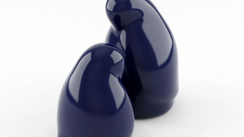 Resting Bird Figures