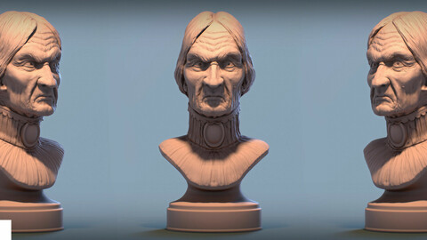 Haunted Mansion Female Bust 3D printable model