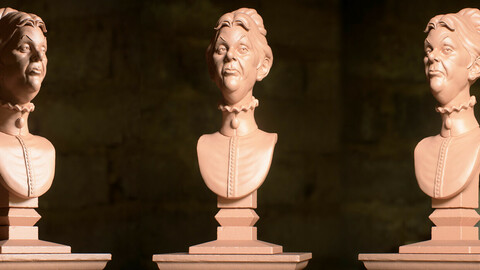 Haunted Mansion Cousin Maude 3D Printable Bust 3D print model