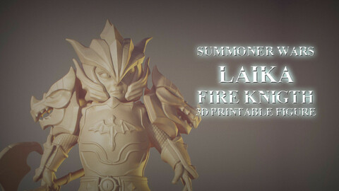 Laika Dragon Fire Knigth from Summoner Wars 3D printable figure 3D print model