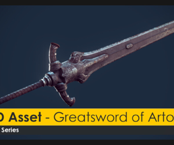 ArtStation 3D Asset Greatsword Of Artorias Game Assets   File 