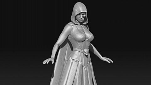 Lady Death Statue for 3D printing