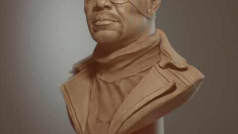 Nick Fury Bust for 3D printing