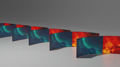 Pack of six (double) displays