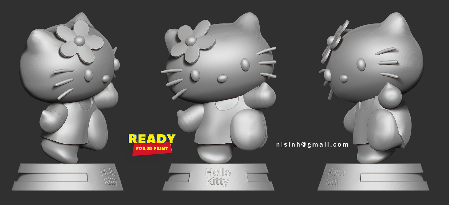 STL file Hello Kitty Sofa Controller ps5 👋・3D printable model to