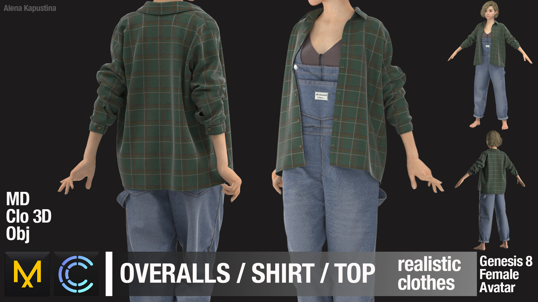 ArtStation - Baseball uniform / Marvelous Designer / Clo 3D project + obj