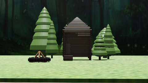 уютный домик в лесу /  cozy house in the woods