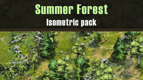 Summer Forest - Isometric environment props pack