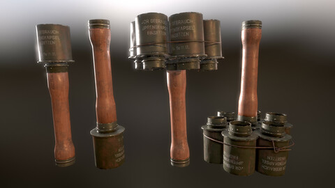 M24 Steilhandgranate pack - German Stick grenade pack