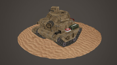 stylized tank