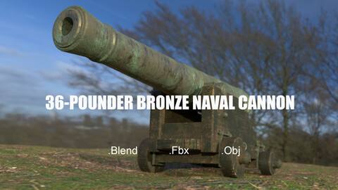 36 Pounder Bronze Naval Cannon