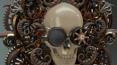 Steampunk Skull