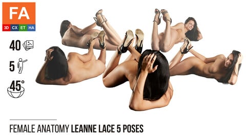 Female Anatomy | Leanne Lace 5 Various Poses | 40 Photos