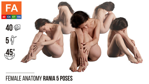 Female Anatomy | Rania 5 Various Poses | 40 Photos