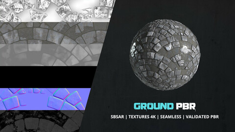 Textures Wet Pattern Ground 4k Pbr - 029