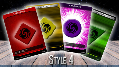 Runemaster Kiro's Card Templates - Style 4