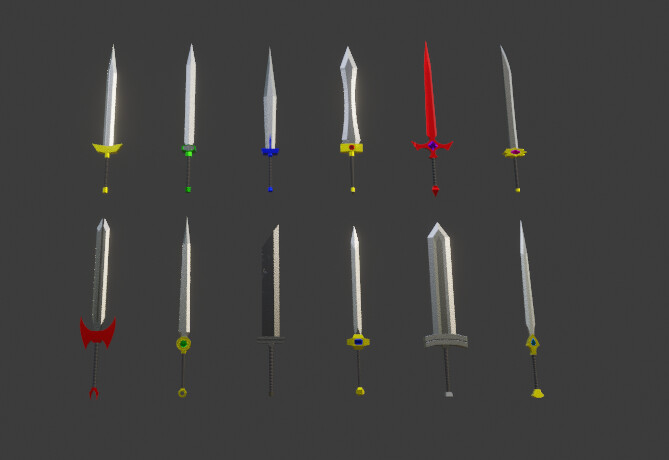 ArtStation - Fantasy swords | Game Assets