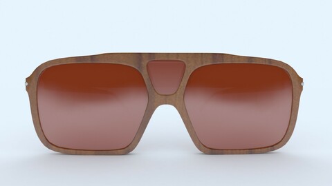 Sun Glass with Brown Frame