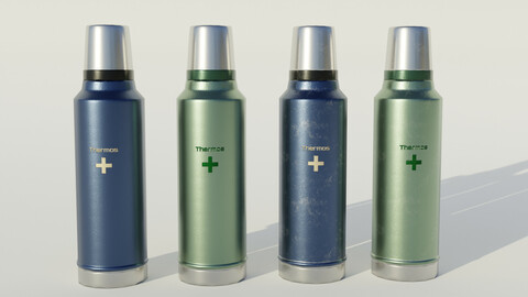 Thermos Low-poly 3D model