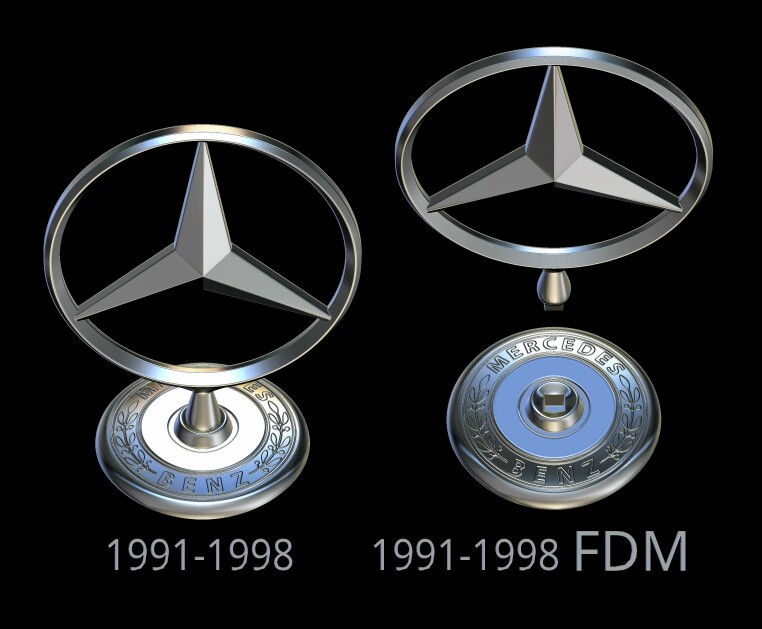 Mercedes /////AMG Badge, 3D CAD Model Library