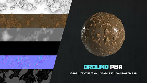 Textures Wet Muddy Ground 4k Pbr - 030