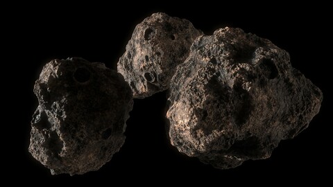 Asteroids  (Three unique Asteroid models)