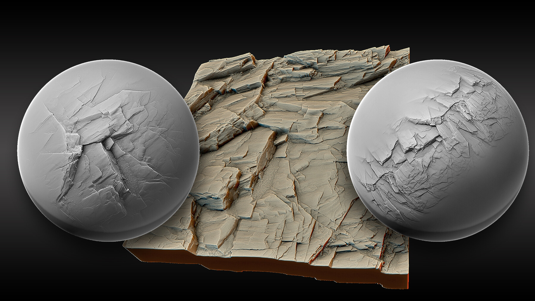 makign a rock and coloring in zbrush