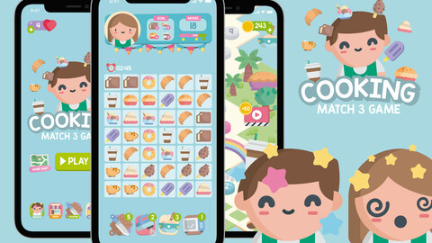Cooking Match 3 Game Assets