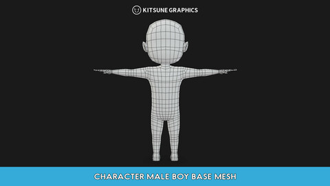 CHARACTER MALE BOY BASE MESH