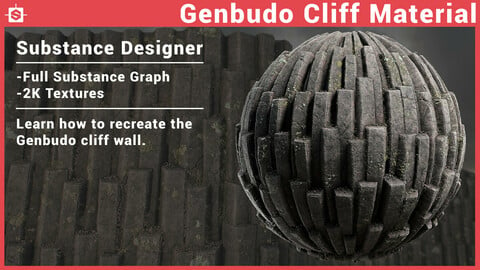 Genbudo Cliff Substance Designer