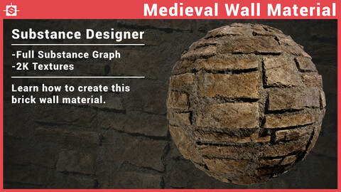 Medieval Wall Material in Substance Designer