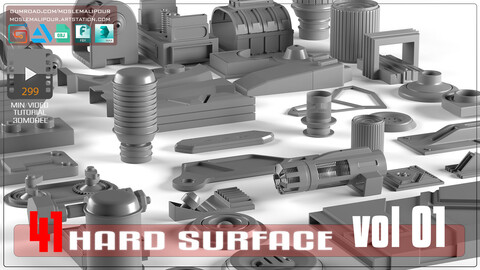 41 hardsurface + 116 min video tutorial